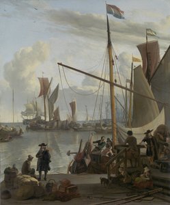 ال IJ في أمستردام ، ينظر إليه من Mosselsteiger (رصيف بلح البحر) 1673